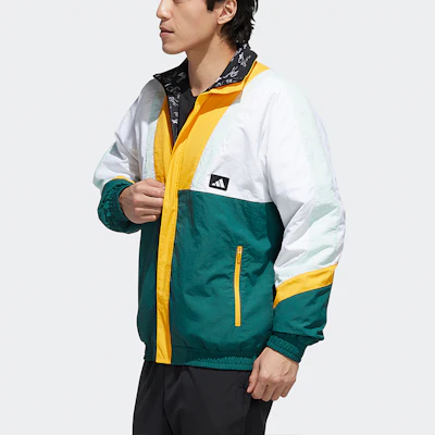 adidas UB JKT Silo Logo Retro Colorblock Track Jacket Forest Green Men GM4444 Cheap adidas UB JKT Silo Logo Retro Colorblock Track Jacket Forest Green Men GM4444
