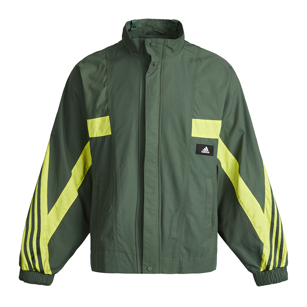 adidas UB JKT U PDOWN Colorblock Stand Collar Long-Sleeve Jacket Green Men GP1843