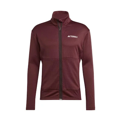 adidas ULT Terrex Multi Light Fleece Full-Zip Jacket Shadow Red IB1816