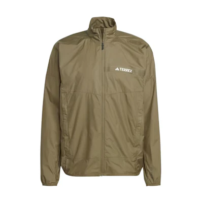 adidas ULT Terrex Multi Wind Jacket Olive Stand-Collar Casual Long Sleeve IN6731