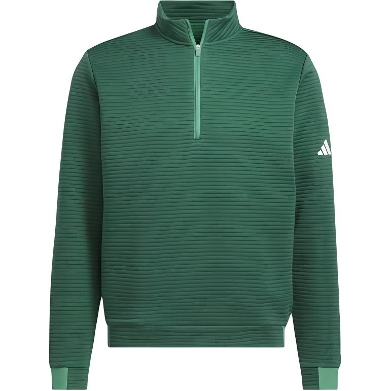 adidas Ultimate365 Green Quarter-Zip Pullover Sweatshirt IW1390