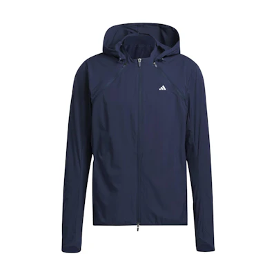 adidas Ultimate365 Navy Blue Convertible Hoodie Jacket with Logo IR7145