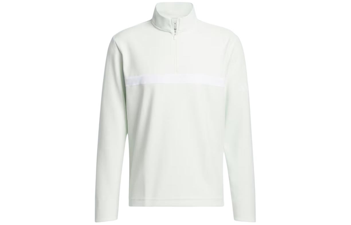 adidas Ultimate365 Novelty Quarter-Zip Pullover White Long Sleeve Top IQ2951
