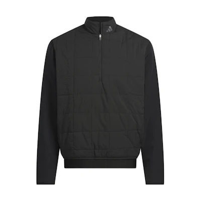 adidas ULTIMATE365 Quilted DWR Half-Zip Sweatshirt Black Jacket IT0153