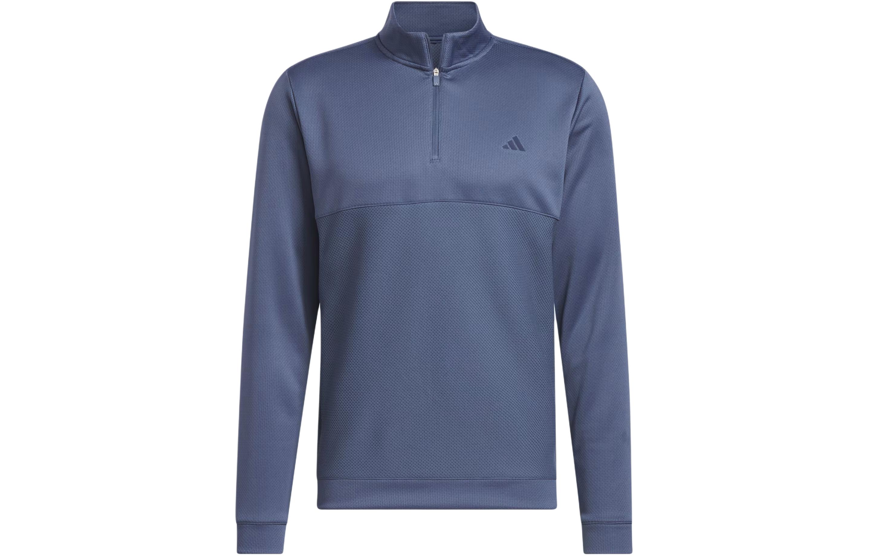adidas Ultimate365 Textured Quarter-Zip Jacket Long Sleeve - Blue IU4695