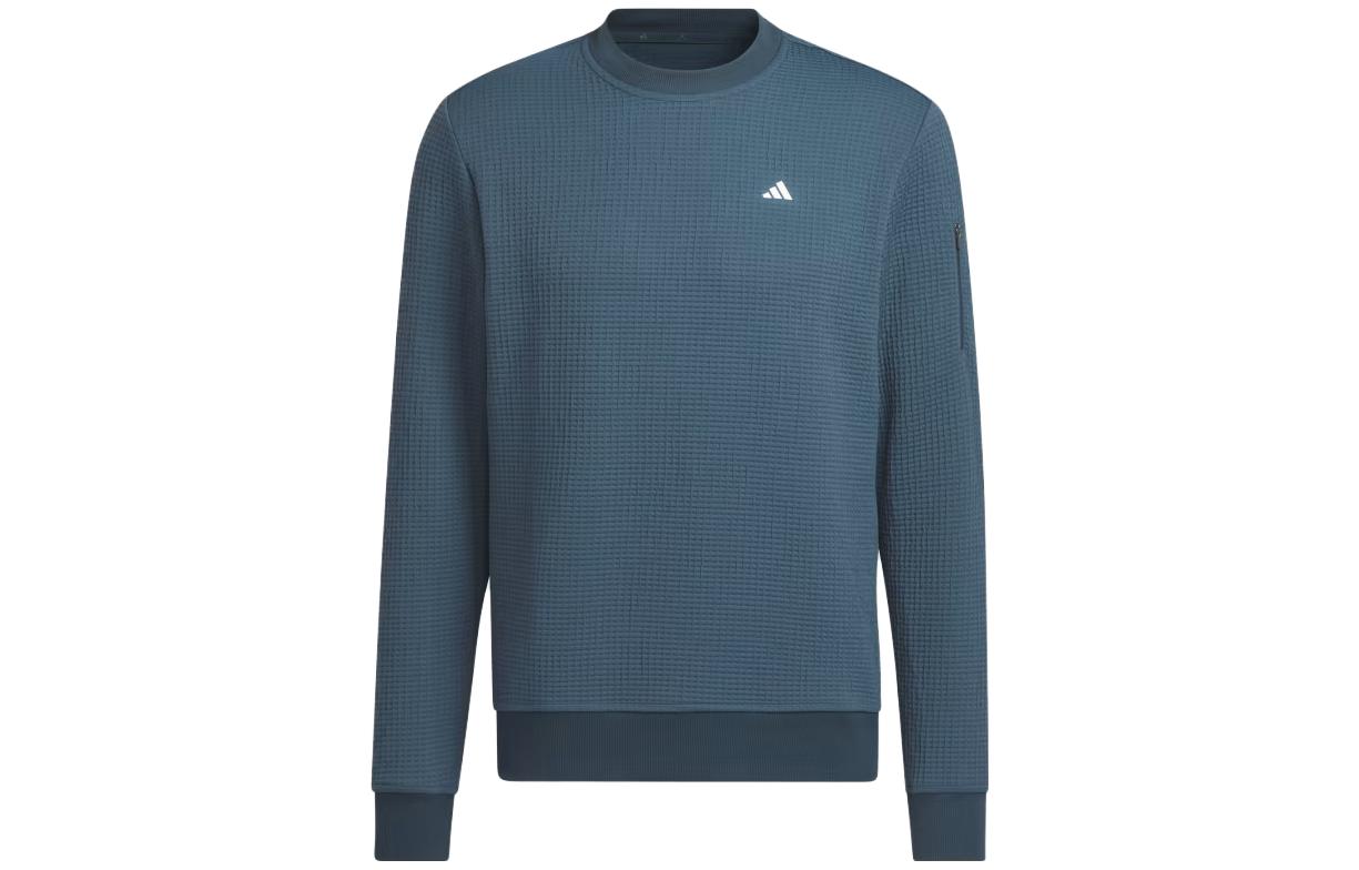 adidas Ultimate365 Tour ColdRdy Crewneck Sweatshirt Blue-Green Logo Pullover IL6747