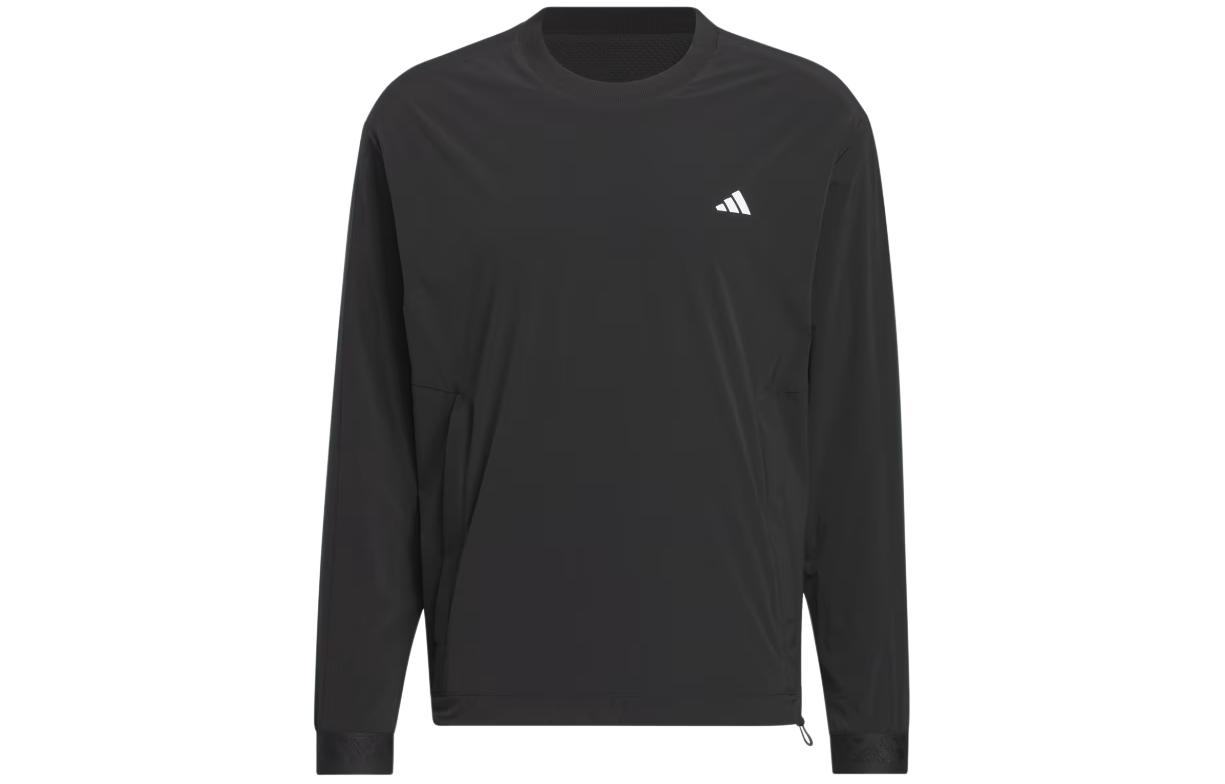adidas Ultimate365 Tour WindRdy Crewneck Sweatshirt Black Long Sleeve IN6486
