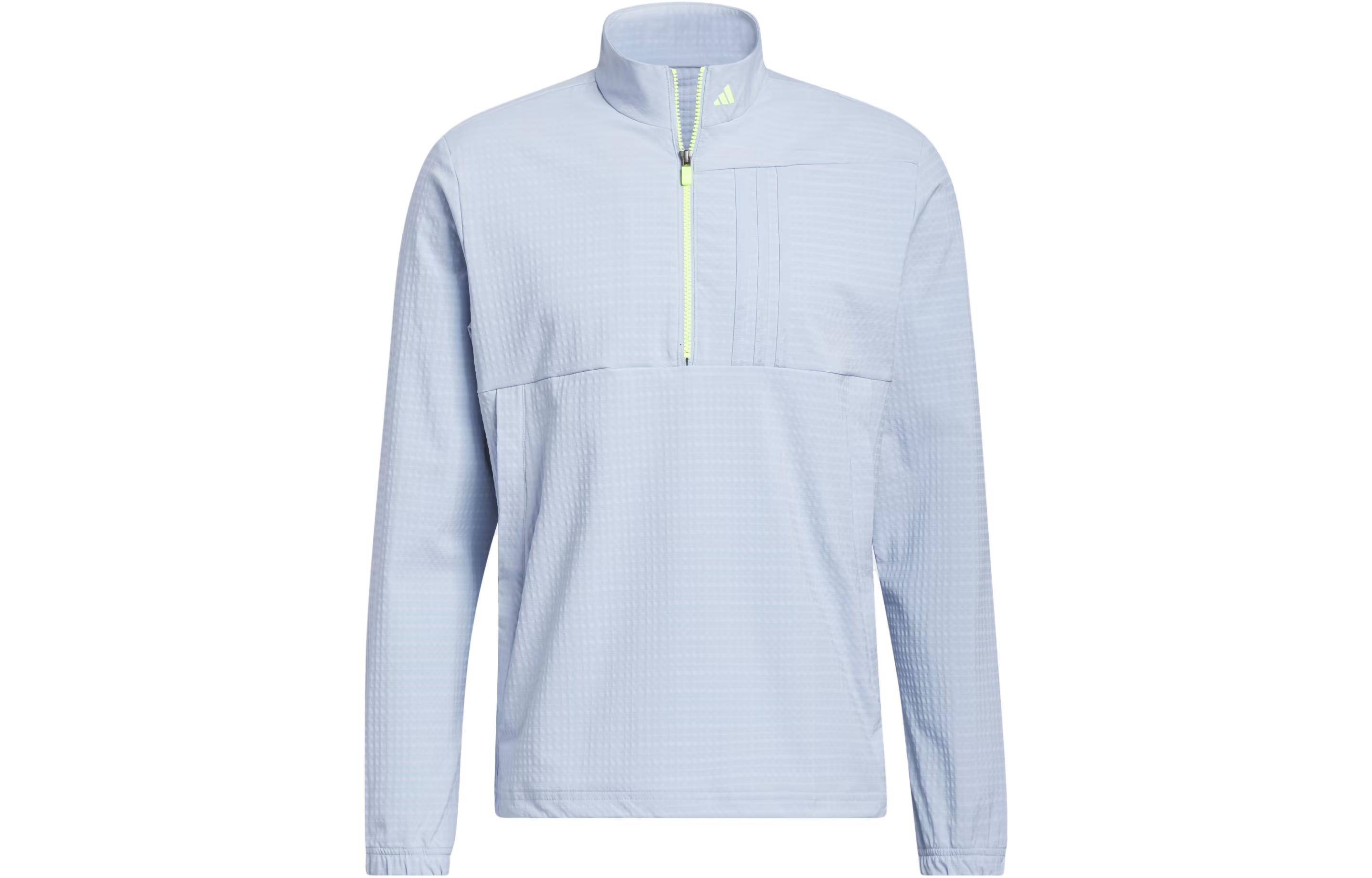 adidas Ultimate365 Tour WindRdy Half-Zip Pullover Jacket Light Blue IJ9831