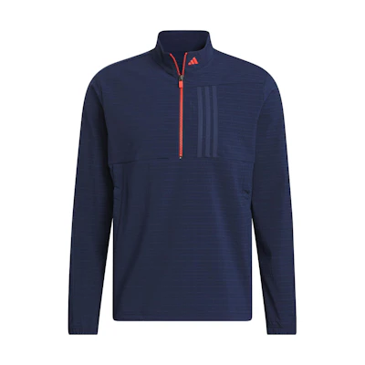 adidas Ultimate365 Tour WindRdy Retro Striped Half-Zip Pullover Navy Jacket IJ9832