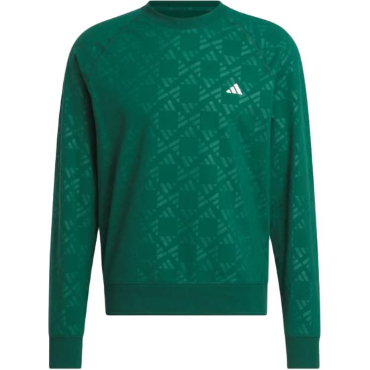 adidas Ultimate 365 Tour All-Over Print Breathable Long-Sleeve Sweatshirt Green IW3985