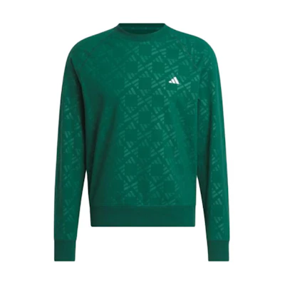 adidas Ultimate 365 Tour All-Over Print Breathable Long-Sleeve Sweatshirt Green IW3985
