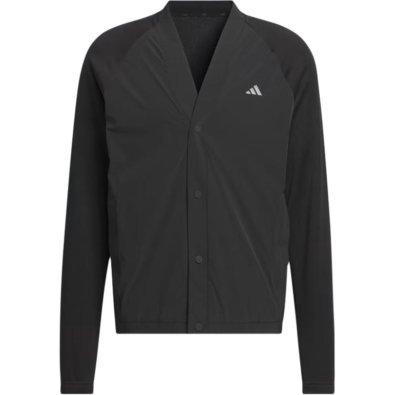 adidas Ultimate 365 Tour Black V-Neck Windproof Warm Cardigan Jacket IV7196