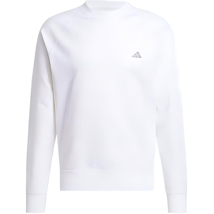 adidas Ultimate 365 Tour White Crewneck Long Sleeve Sweatshirt JE1419