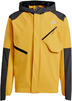 adidas Ultimate Running ColdRdy Jacket Yellow Hooded Outerwear IL1968