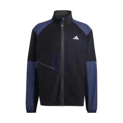 adidas Ultimate Running Jacket Blue/Black Retro Stand Collar Outerwear IL1971