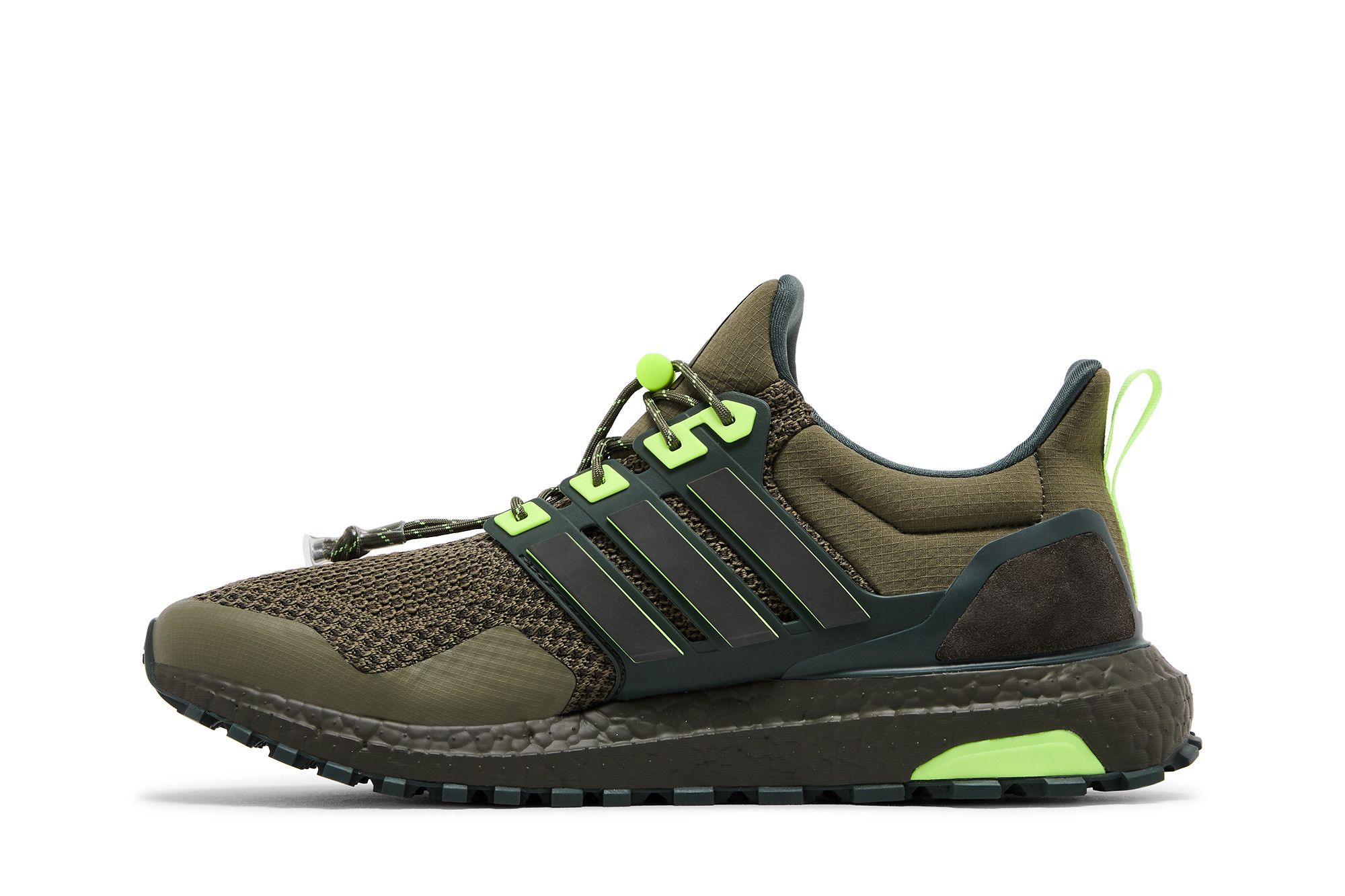 Shop 愛迪達Ultraboost 1.0 百搭舒適簡約 耐磨透氣 低幫 跑步鞋 男女同款 灰綠