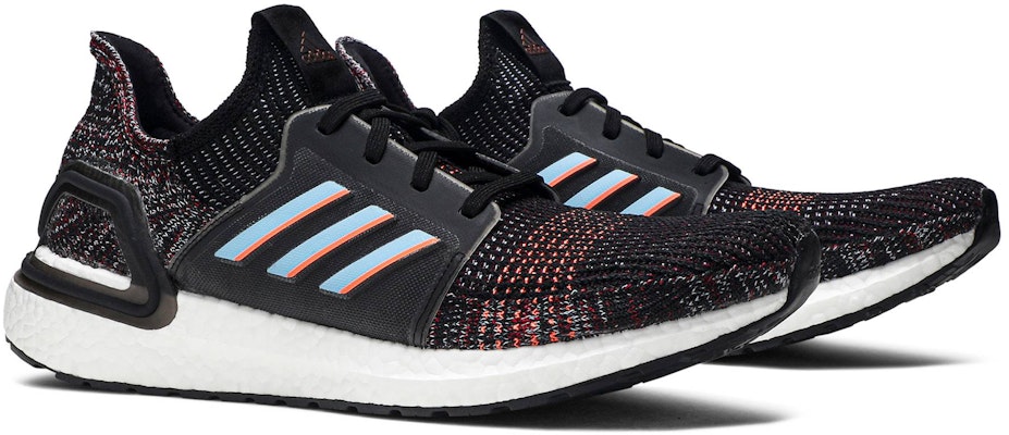 Adidas ultra boost top black glow blue