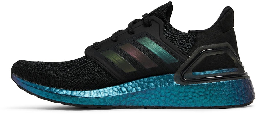adidas UltraBoost 20 'Black Signal Cyan' G55839 Lookbook adidas UltraBoost 20 'Black Signal Cyan' G55839