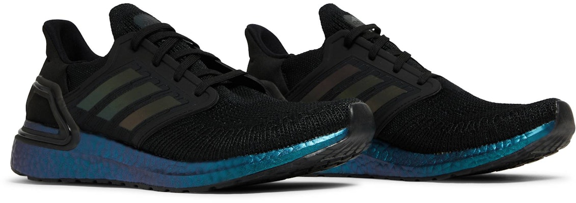 adidas UltraBoost 20 'Black Signal Cyan' G55839 Cheap adidas UltraBoost 20 'Black Signal Cyan' G55839
