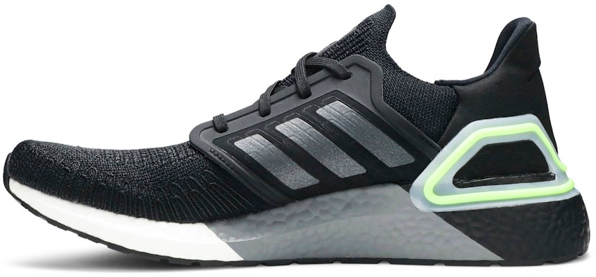 adidas UltraBoost 20 'Night Metallic Signal Green' EG0707 Lookbook adidas UltraBoost 20 'Night Metallic Signal Green' EG0707