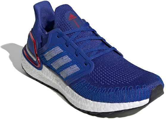adidas UltraBoost 20 'Biru Kerajaan Merah' EG0758 Lookbook adidas UltraBoost 20 'Biru Kerajaan Merah' EG0758