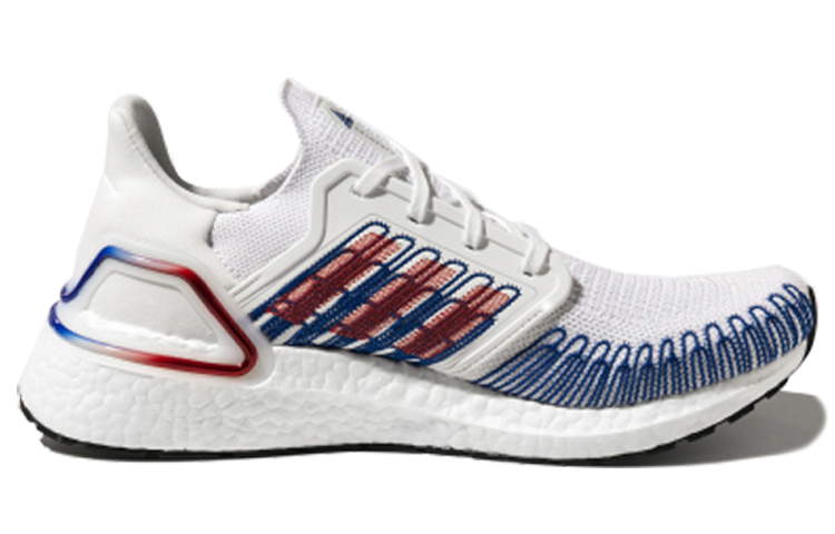 Buy adidas Ultraboost_20 White/Blue/Red FY3446 Novelship - Main Image