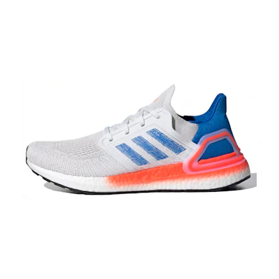 adidas UltraBoost 20 'White Glory Blue Solar Red'