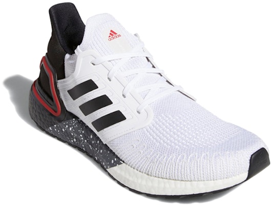 adidas UltraBoost 20 'White Scarlet' FX8333 Lookbook adidas UltraBoost 20 'White Scarlet' FX8333
