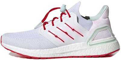 adidas UltraBoost 20 'White Scarlet' H01421 adidas UltraBoost 20 'White Scarlet' H01421