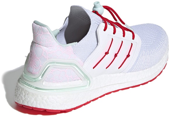 adidas UltraBoost 20 'White Scarlet' H01421 Shop adidas UltraBoost 20 'White Scarlet' H01421