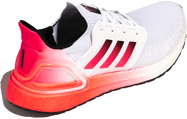adidas UltraBoost 20 '白色信號粉紅' G55837 Shop adidas UltraBoost 20 '白色信號粉紅' G55837