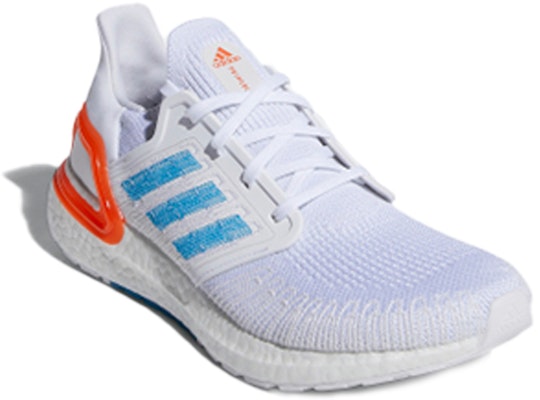 adidas Ultraboost 20 Primeblue 'White Blue' FY3458 Lookbook adidas Ultraboost 20 Primeblue 'White Blue' FY3458