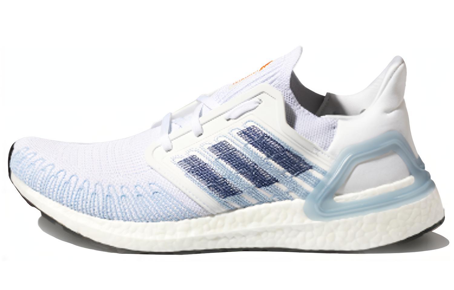 adidas Ultraboost 20 Running Shoes 'White Light Blue' FY3454