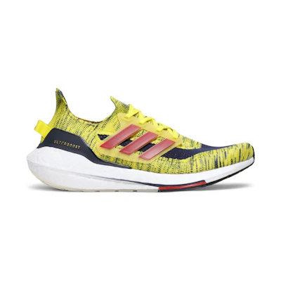 adidas UltraBoost 21 'Bright Yellow Navy'