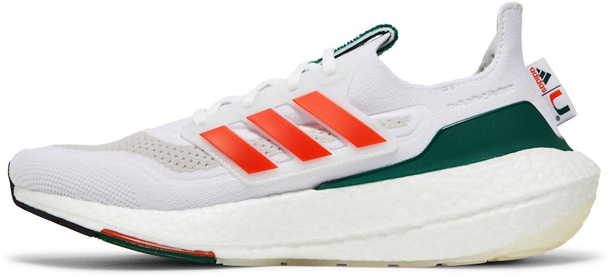 adidas UltraBoost 21 'NCAA Pack - Miami' GX7966 Lookbook adidas UltraBoost 21 'NCAA Pack - Miami' GX7966