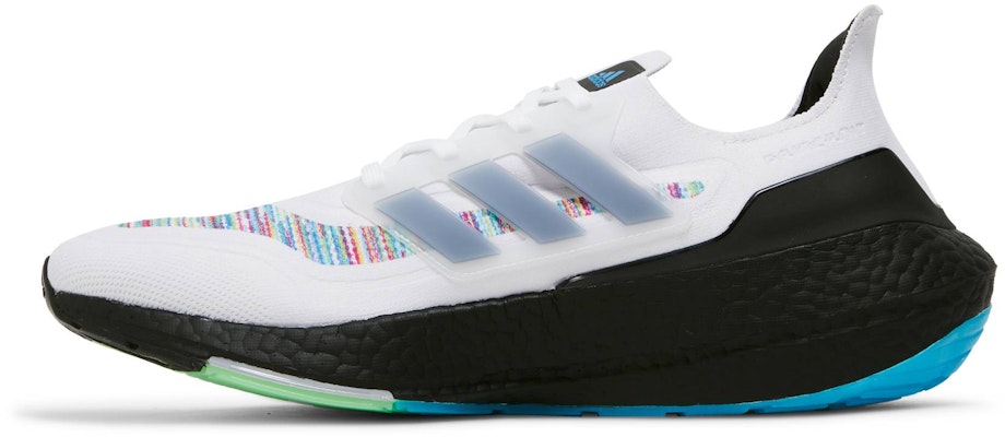 adidas UltraBoost 21 'White Screaming Green' GZ3194 Lookbook adidas UltraBoost 21 'White Screaming Green' GZ3194