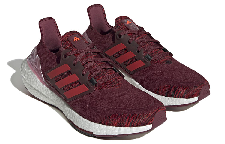 Lookbook adidas Ultraboost 22 輕便耐磨防滑 低筒 跑步鞋 男女同款 酒紅色