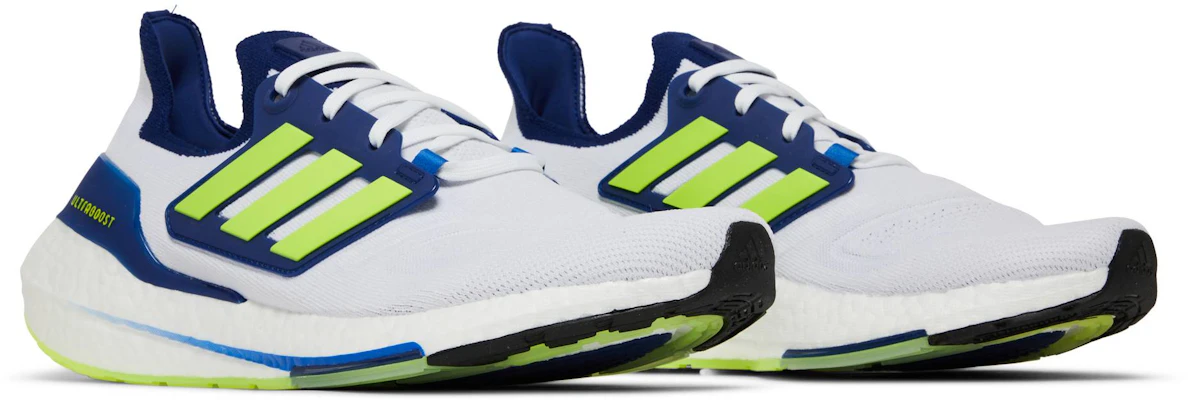 adidas UltraBoost 22 'White Solar Yellow Blue' GX5466 Cheap adidas UltraBoost 22 'White Solar Yellow Blue' GX5466