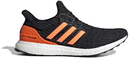 Order adidas Ultra Boost SOLAR ORANGE 織物 低筒運動跑步鞋 黑橘色