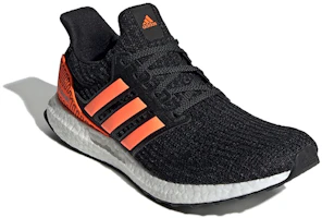 Lookbook adidas Ultra Boost SOLAR ORANGE 織物 低筒運動跑步鞋 黑橘色