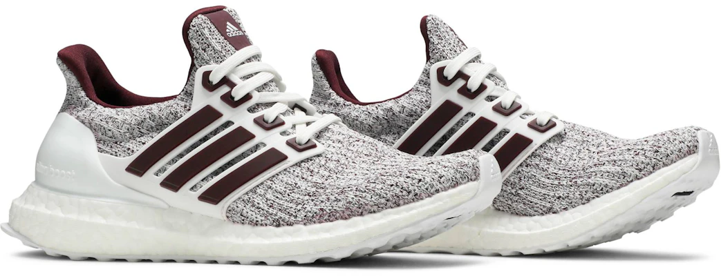 adidas UltraBoost 4.0 Cloud White Maroon EE3705 Cheap adidas UltraBoost 4.0 Cloud White Maroon EE3705
