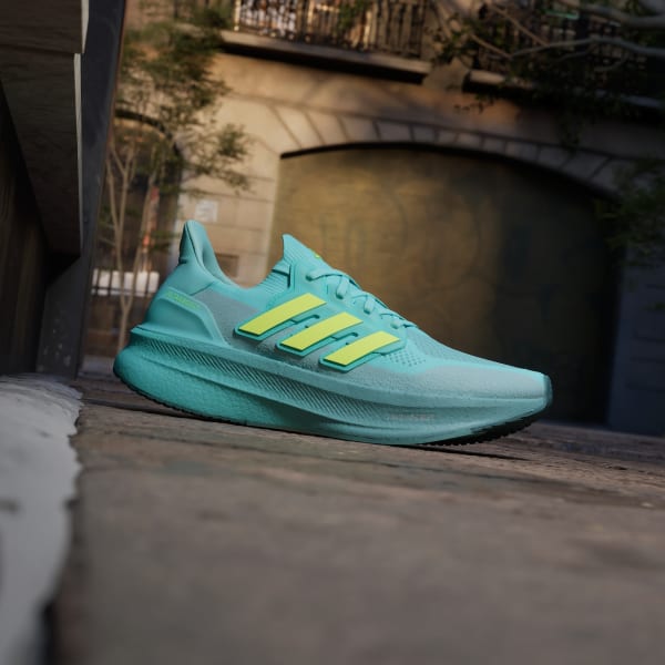 Shop Adidas Ultraboost 5 Kasut Lari Biru/Lemon Lucid/Mint Ton JQ2909