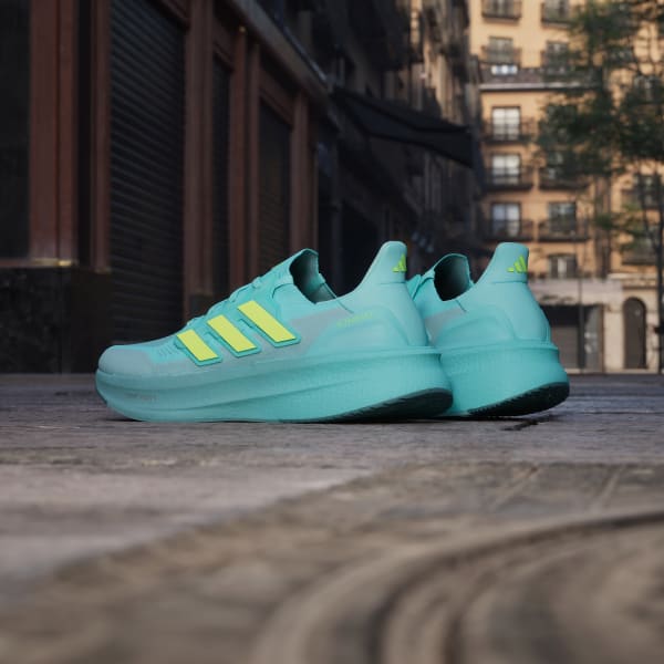 Sizing Adidas Ultraboost 5 Kasut Lari Biru/Lemon Lucid/Mint Ton JQ2909