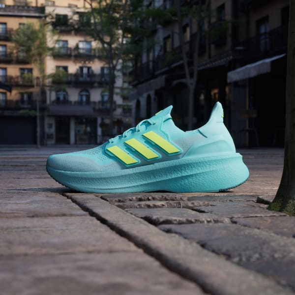 Cheap Adidas Ultraboost 5 Kasut Lari Biru/Lemon Lucid/Mint Ton JQ2909