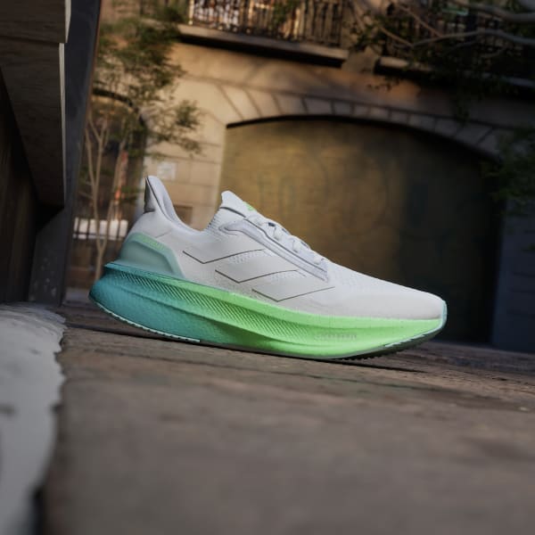 Lookbook Adidas Ultraboost 5X Sepatu Lari Cloud White/Dash Grey/Lime Burst Terbaru JQ2919