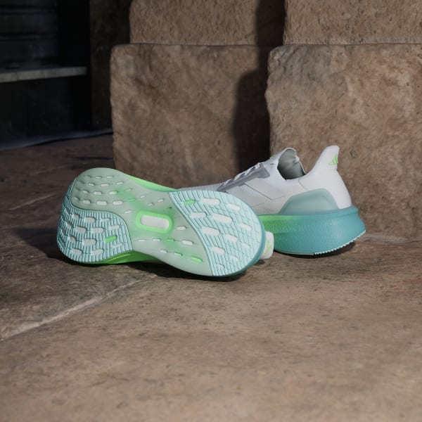 Shop Adidas Ultraboost 5X Sepatu Lari Cloud White/Dash Grey/Lime Burst Terbaru JQ2919