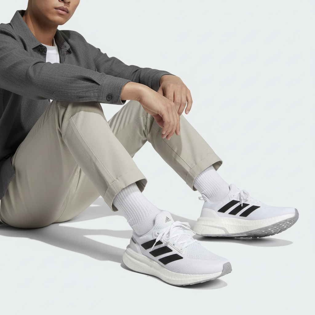 Order Adidas UltraBoost 5X Kasut Putih Awan/Hitam Teras/Perak Halo IH3111