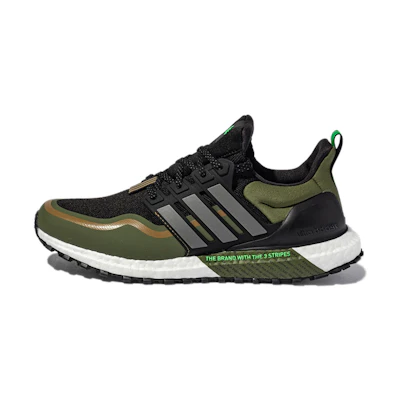 adidas Ultra Boost ATR Cozy Wear-Resistant Black Green 'Black Green White'