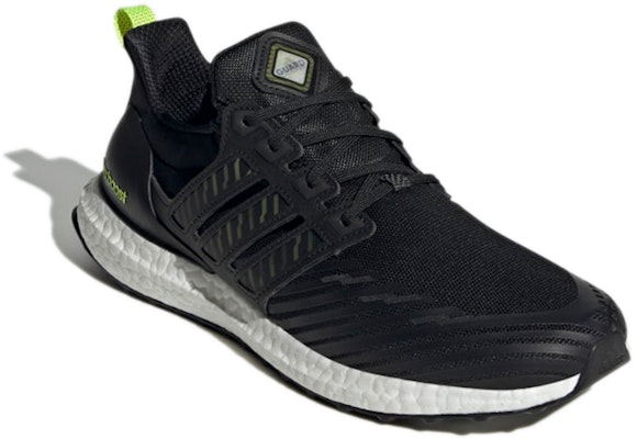 阿迪达斯 UltraBoost DNA Guard '黑色亮黄色' GX3574 Lookbook 阿迪达斯 UltraBoost DNA Guard '黑色亮黄色' GX3574