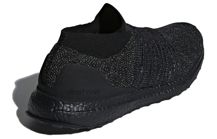 Shop adidas UltraBoost Laceless ''Triple Black'' Zwart BB6222